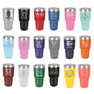30 oz. Vacuum Insulated Tumbler w/Lid & Silver Ring
