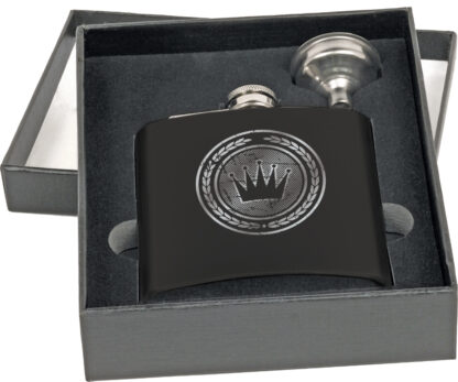 Black 6oz Flask